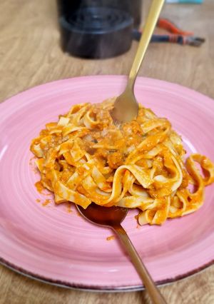 Una foto de Pasta con carne picada