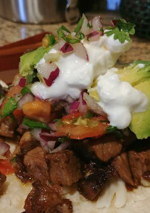 A picture of Brisket Tacos.