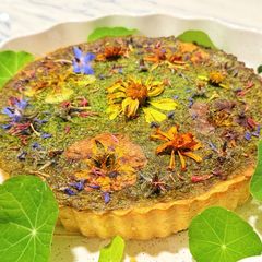 A picture of Botanical green savoury tart.