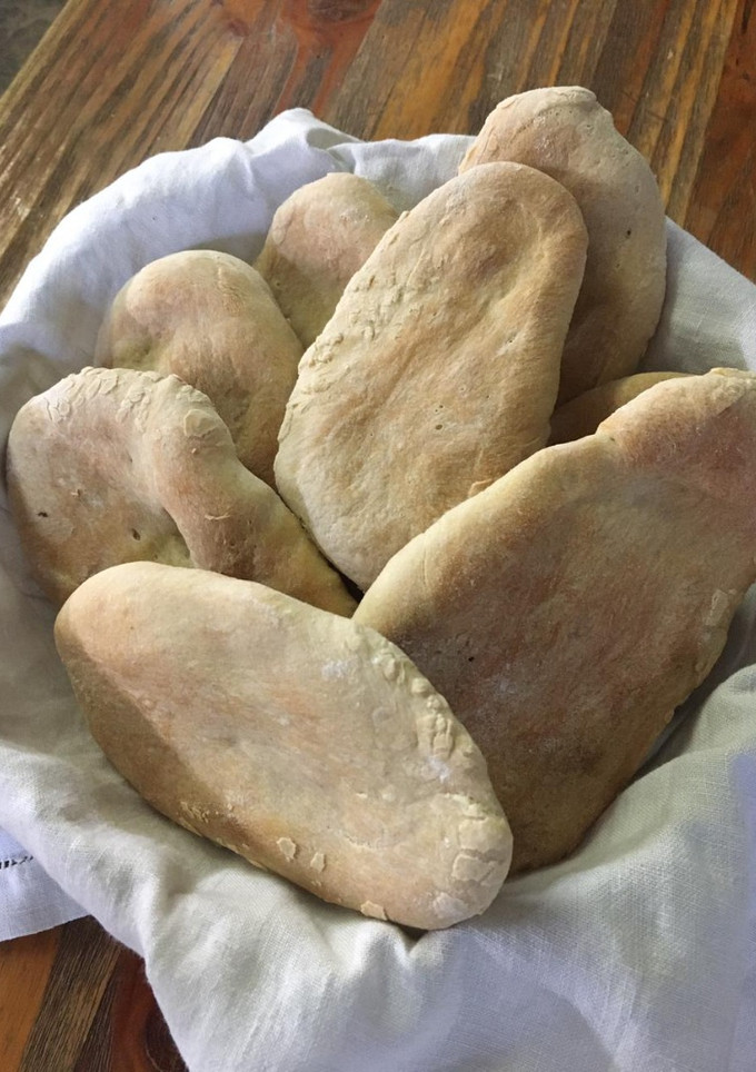 Una foto de Pan pita casero