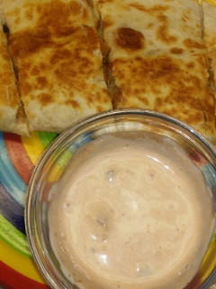 A picture of Grilled Chicken Quesadilla.