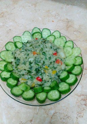 صورة لوصفة بطاطس بالخضره