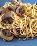 Espaguetis con champiñones