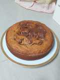Queque marmoleado de plátano y crema de avellanas (Nutella)