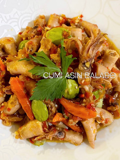 Foto resep Cumi Asin Balado