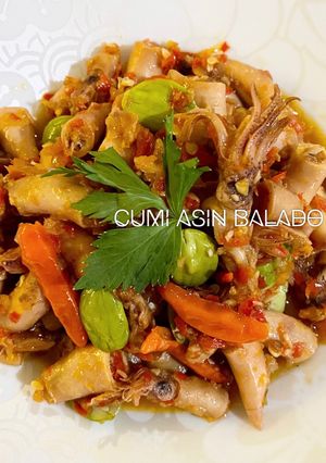 Foto resep Cumi Asin Balado