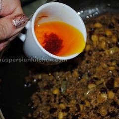 A picture of Azerbaijani Minced Meat Qeema  قیمه خشک اردبیلی.
