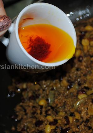 A picture of Azerbaijani Minced Meat Qeema  قیمه خشک اردبیلی.