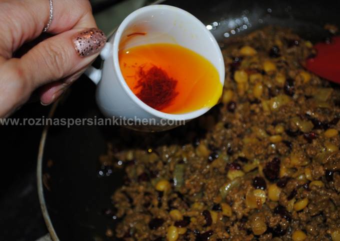 Azerbaijani Minced Meat Qeema  قیمه خشک اردبیلی