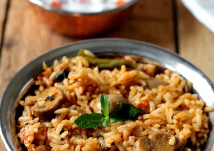 Steps to Make Homemade Mushroom briyani