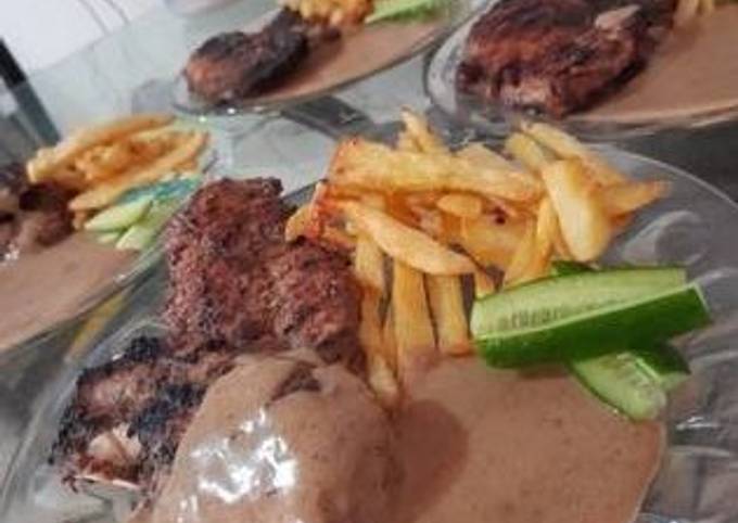 Recipe of Quick Yummy chicken steaks 🥩