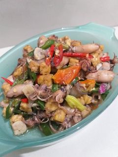 Foto resep Cumi Asin Cabe Ijo