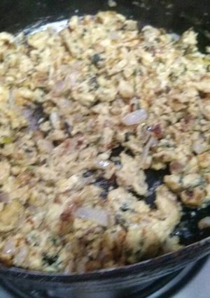 A picture of Anda bhurji 🍳.