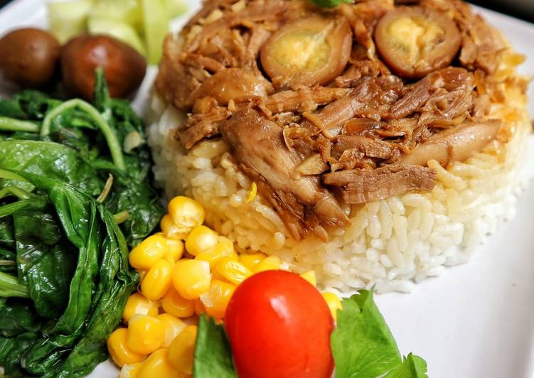 Cara Menyiapkan Nasi Tim Ayam with Sop Lobak Tahu Anti Gagal!