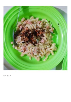 Foto resep Simple Fusilli Carbonara