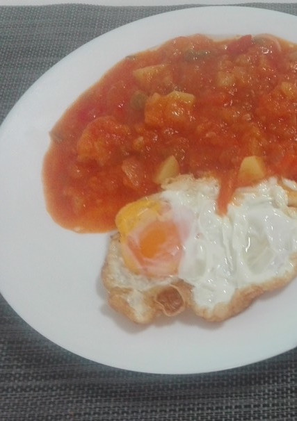 Una foto de Pisto Thermomix