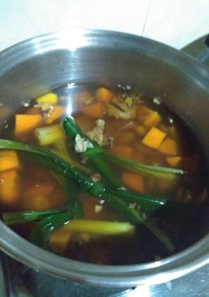 Foto resep Sup ubi jalar jahe wedang ubi jalar