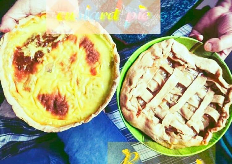 Steps to Prepare Favorite HandMade Custard pie &amp; Banana Tart