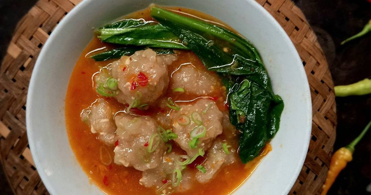 Resep Bakso Aci Tahu Kuah Pedas Oleh Rizky Anis Cookpad