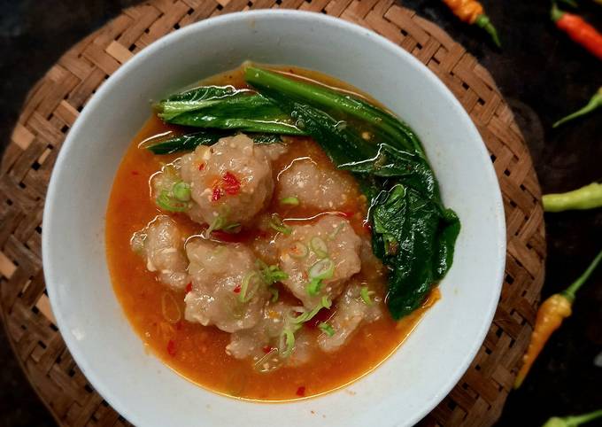 Resep Bakso Aci Tahu Kuah Pedas Oleh Rizky Anis Cookpad