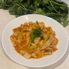 A picture of Multi grain Fettuccini pasta.