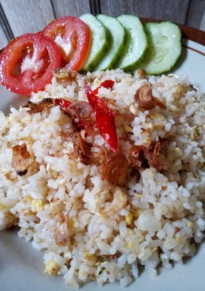 Foto resep Nasi goreng kornet telur "simpel"