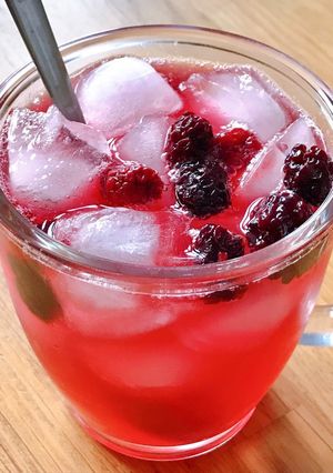 Hình của món 🌱 Si Rô Blackberry Tươi Lên Men Rượu.