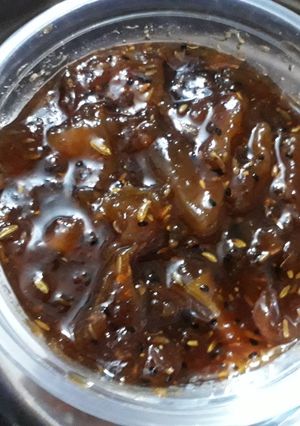A picture of Sweet pickle gudamma.
