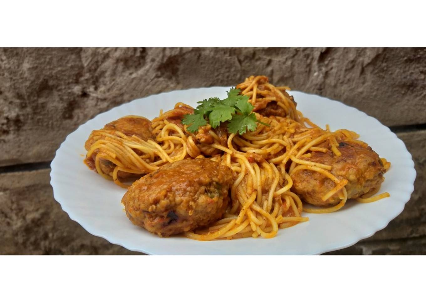 Spaghetti and Meatballs #4weekschallenge #Charityrecipe