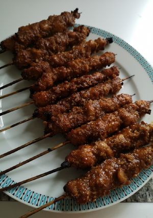 Foto resep Sate ayam gurih panggang