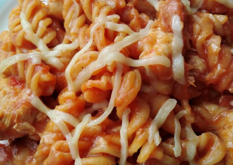 Recipe of Super Quick Homemade Vickys One Pot BBQ Chicken Pasta, GF DF EF SF NF