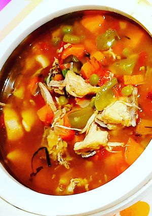 A picture of Chicken stew.