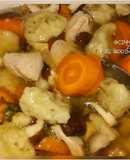 Chicken Clear Soup with Dumplings in Slow Cooker (Crock pot)