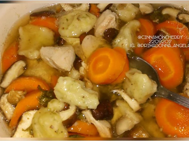 Easy Steps to Prepare|Recipe} Chicken Clear Soup with Dumplings in Slow Cooker (Crock pot) Anti-Fail