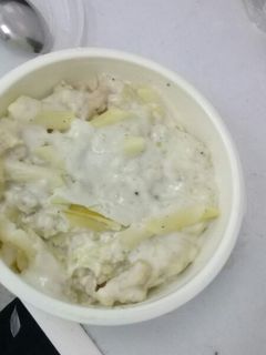 صورة لوصفة معكرونة بالصوص الابيض