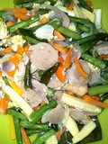 Oseng² buncis,wortel,jagung keputren dan baso