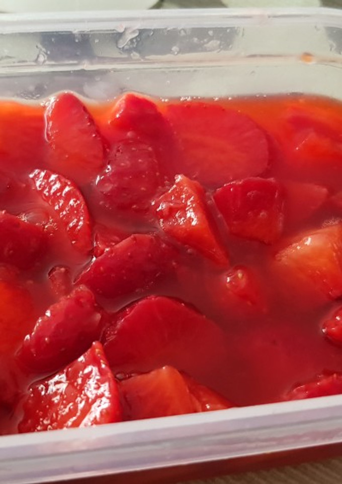 Una foto de Fresas en almíbar