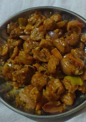 सोया चिली(soya chilli recipe in hindi) रेसिपी मुख्य फोटो