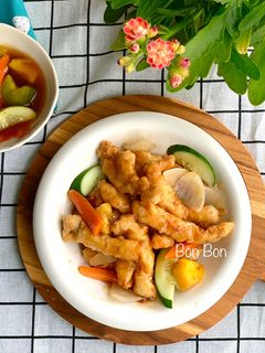 Hình của món Thịt Chiên Giòn Sốt Chua Ngọt Hàn Quốc (Tangsuyuk).