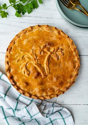 A picture of Torta de palmito (hearts of palm pie) 🇧🇷.