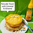 Pancake Tower with Caramel & Almond