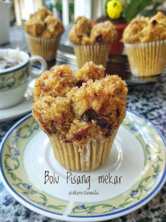 Foto resep BOLU PISANG MEKAR / BOLU KUKUS PISANG
