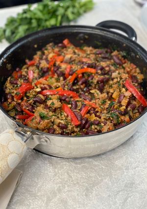 A picture of Red Bean and Beef Skillet.