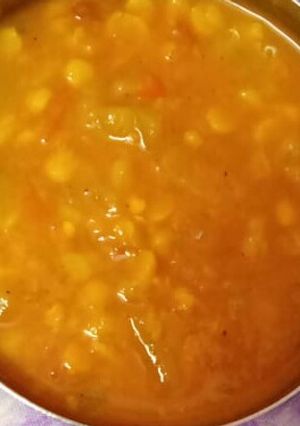 A picture of Lauki Chana daal.