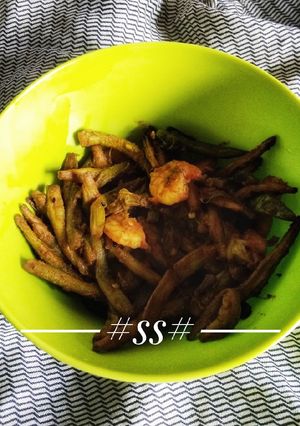 A picture of Kachu Loti (Arum lob)with prawn #cookpad.