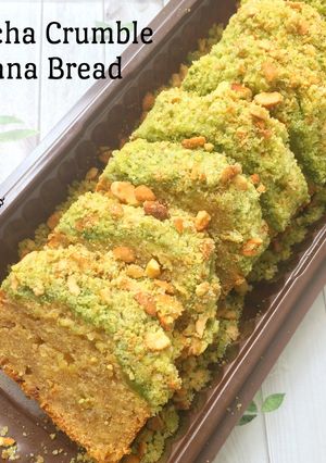 Foto resep Matcha Crumble Banana Bread