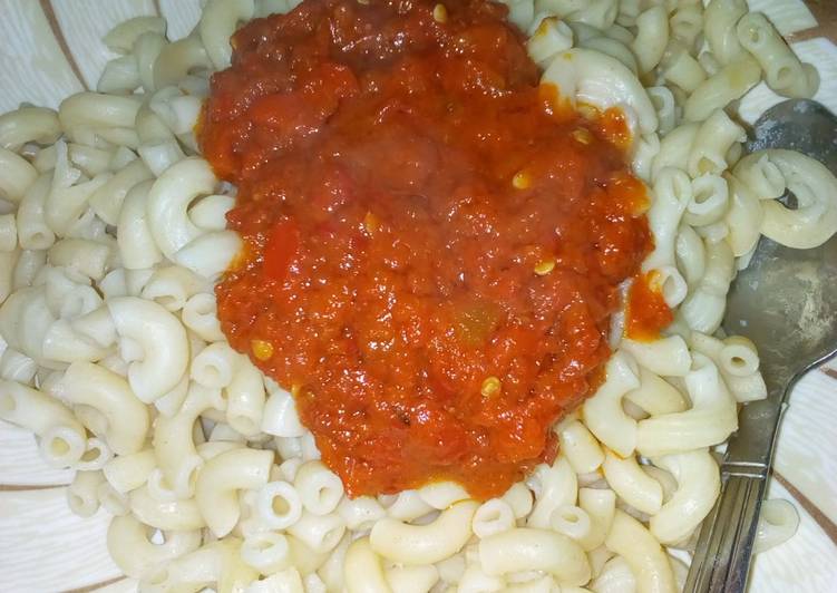 Steps to Make Super Quick Homemade White macaroni and sauce Cooking Basics for Newbies