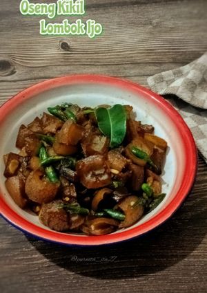 Foto resep Oseng Kikil Lombok Ijo