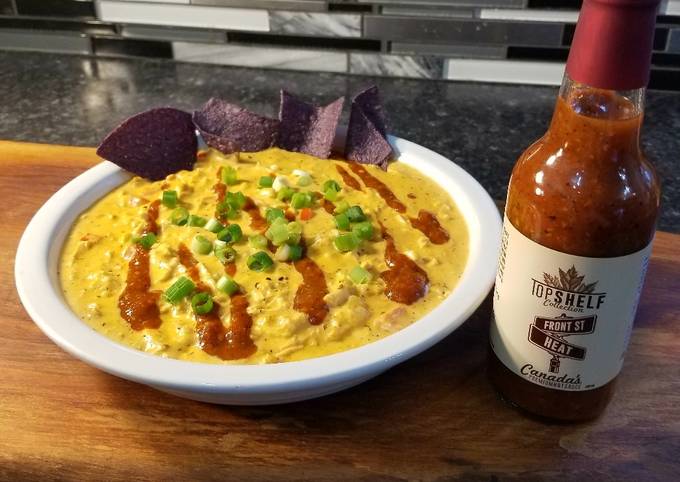 Top Shelf chicken queso dip