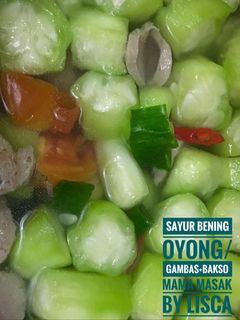 Foto resep Sayur bening oyong/gambas + bakso